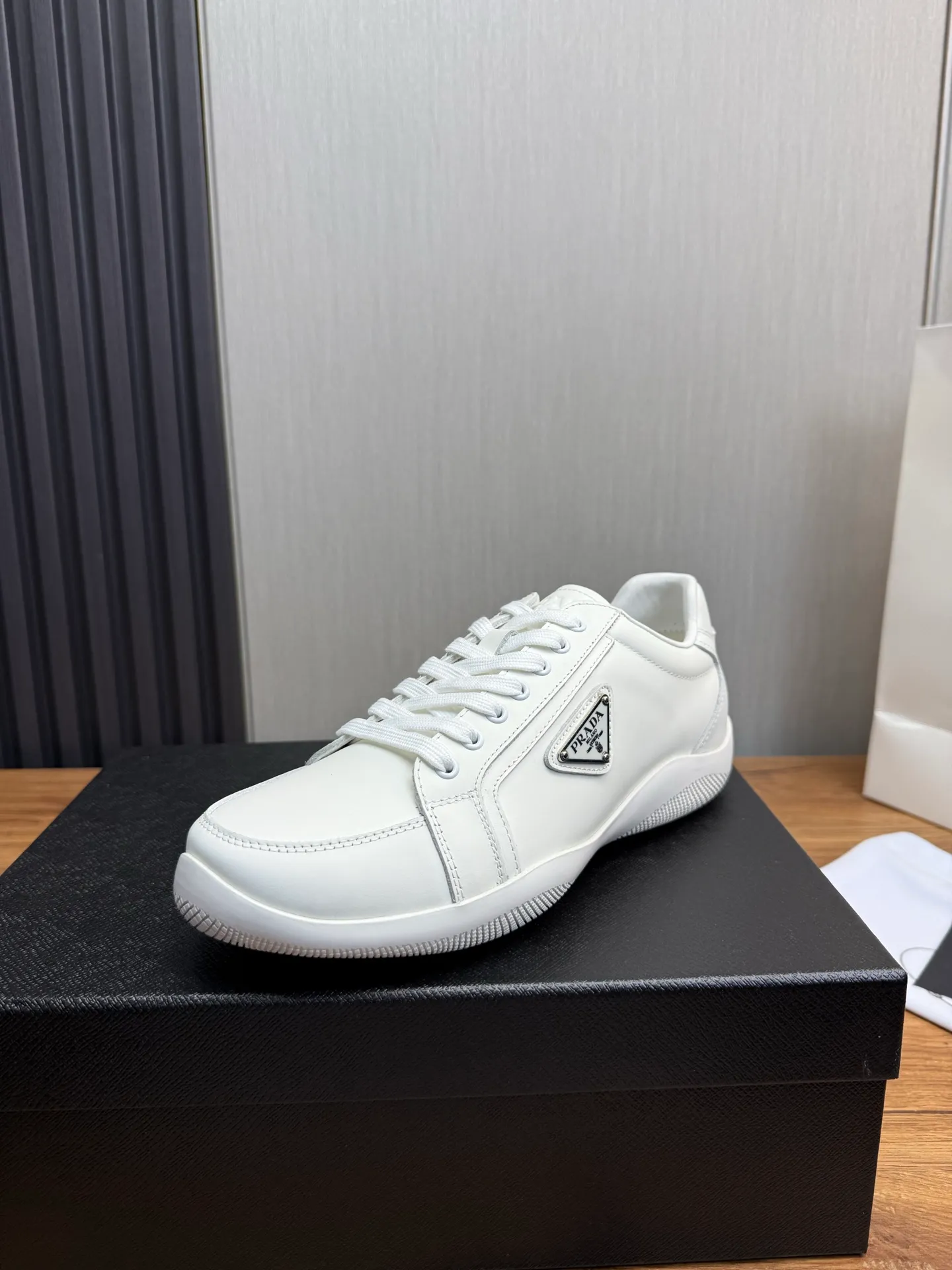 Men's shoes 💰760💰 [PRADA] New models synchronized with the official website, high-quality shipments ✔️Best sellers🔥 Original cowhide + cowhide lining, 1🆚1 replica, original original sole, 38-45 (men's 38.45 custom-made, non-refundable)